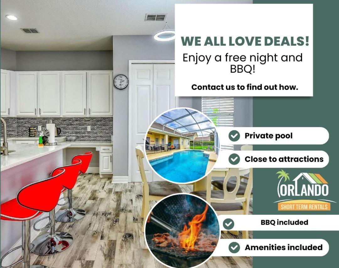 Private Pool, Game Room, Near Disney And Universal!! Orlando Eksteriør billede